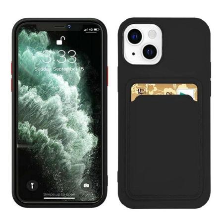 Samsung Galaxy S21 5g - Silicone Tpu Mjuk Korthållare Skal Svart