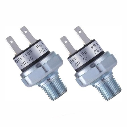 2 stk Lufttrykskontakt Trykregulator Lavtrykskontakt
