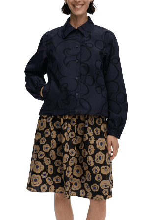 Marimekko Luonne Keidas Coat Jackor Dam Blå S