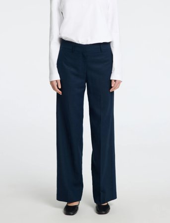 Selected Slftania-Rita Mw Wide Pant Noos - Navy - 38