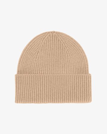 Merino Wool Beanie - Honey Beige - Female - One Size