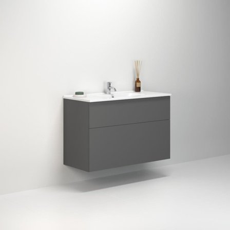 Dansani Luna Kantate Kommodpaket 101 cm Grå matt, Badrum