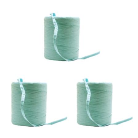 1/2/3/5 Bred applikation Vackra DIY-projekt med Raffia-garn green 3Set