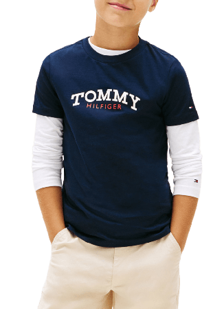 Tommy Hilfiger Monogram Graphic T-Shirt T-shirts & toppar Herr Blå 128