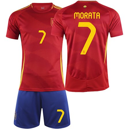 2024 Spanien Hemmatröja Nr. 7 MORATA Tröja