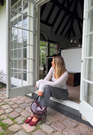 Josefin Lavold X Bubbleroom - Josefin Long Sleeve Top - Offwhite