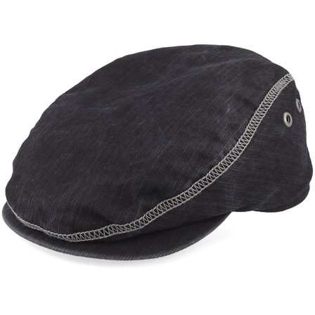 Mayser - Beige flatcap Czapka Z Daszkiem - Frankie Outdoor Schwarz Khaki Flat Cap @ Hatstore