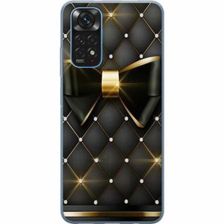 Xiaomi Redmi Note 11 Genomskinligt Skal Gyllene Rosett