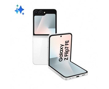 Samsung Galaxy Z Flip7 FE 256GB White - Galaxy Z Flip7 FE − Åpne opp for en ny vane