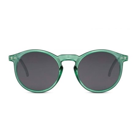 Grønne solbriller med svart-glas