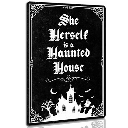 Gotisk metallskylt Metallvarningsskylt B B