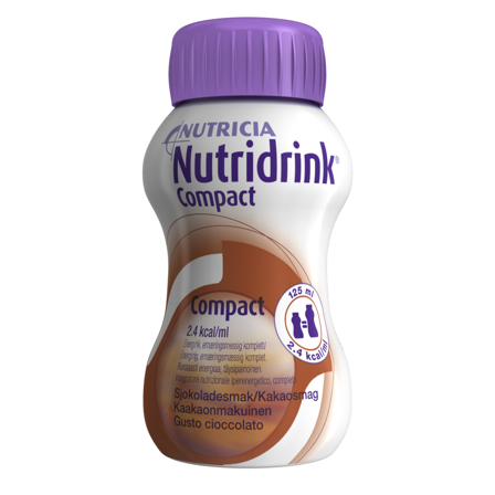 Nutridrink Compact næringsdrikk sjokolade 4x125 ml