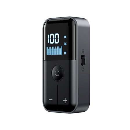 Bluetooth 5.4 Audio Transmitter Receiver 3.5mm Aux Understøtter TF Kort
