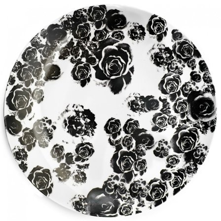 Lisa bengtsson Oss Kvinner tallerken 32 cm' - 'Svart og hvitt
