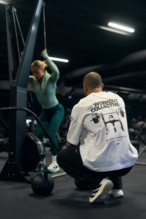 ICANIWILL - Everyday Oversized Cotton T-shirt Print White Snow - Heren - sportkleding van ICIW