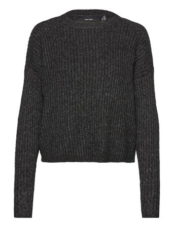 Vmrozina Ls O-Neck Blouse Lcs Black Vero Moda