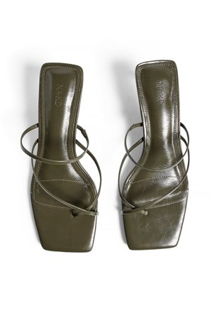 NA-KD Pumps mit eckiger Kappe - Schuhe mit Absatz - Grün - EU 37