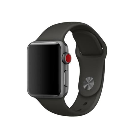 Silikon Armband Apple Watch 41/40/38 Mm (s/m) - Mörk Grå Darkgrey Mörk Grå