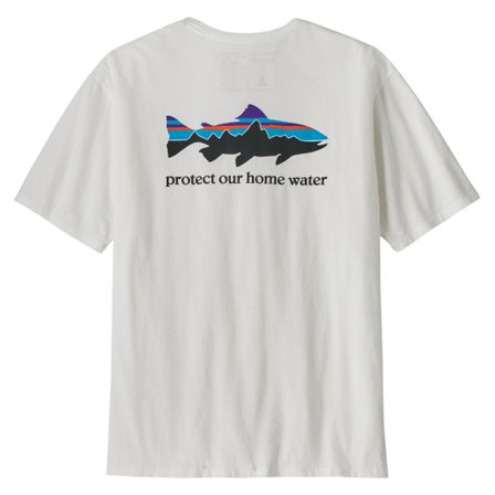 Patagonia M's Home Water Trout Organic T-Shirt White - L
