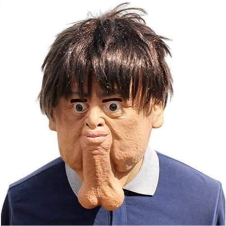 Sjov Halloween Voksen Dobbelt Hage Horror latexmaske, til Cosplay Rave Party Maskerade Party Fuld Hoved Latex Maske Party