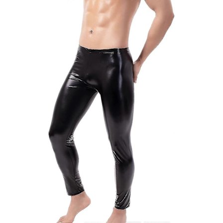 Miesten tekonahkaiset tiukat housut, miesten PU-pitkät housut, leggingsit, joustavat rennot skinny-housut S-2xl