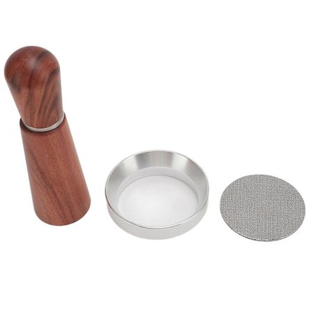 Nåletype Kaffedistributør Rustfritt Stål 4 Nåler Kafferører med Magnetisk Doserings Trakt Puck Skjerm 53mm / 2.09in (FMY)