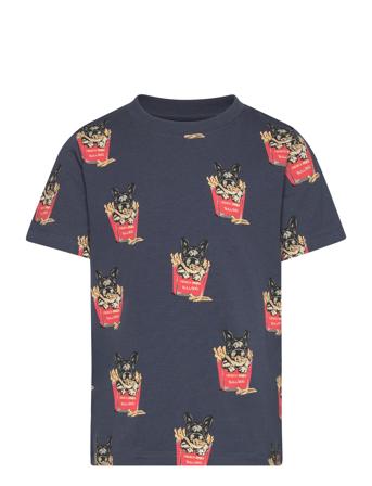 T-Shirt Ss Aop Navy Minymo