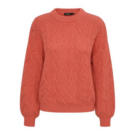 Soaked in Luxury, Round-neck Knitwear Oranje, Dames, Maat:XL,Katoen