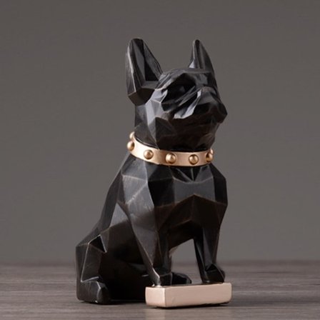 FRENCH BULLDOG Realistisk Figur Figur Staty Heminredning