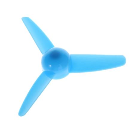 1PC Wind Power Toy Trebladig plastpropellertillbehör Axeldiameter 2 mm