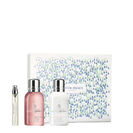 Molton Brown Delicious Rhubarb & Rose Travel Gift Set Presentaskar Unisex 207,5 ml