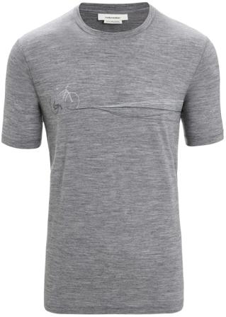 Icebreaker - Tech Lite II SS Tee t-paita - Cadence Paths Gritstone Heather - Miesten