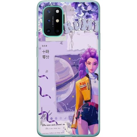 Kompatibelt Mobilskal till OnePlus OnePlus 8T Kpop Demon Hunters Rumi Lila Planet Kosmisk Idol Stil Fantasy