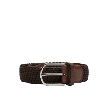 John Henric Braided Belt Skärp Herr Brun 90