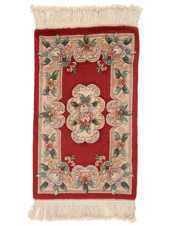 52X88 Tappeto Cinesi 90 Line Orientale Marrone/Rosso Scuro (Lana, Cina) Carpetvista