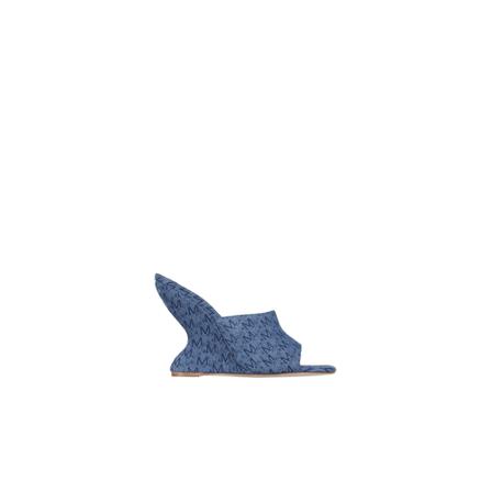 Magda Butrym, Fabric Sandals Niebieski, Kobieta, Rozmiar: 37 EU