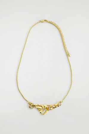 COS Women's Twisted Ribbon Necklace in Gold-coloured
