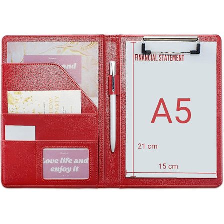 A5-kansio Leikekansio A5 Konferenssikansio Lakilehtiöille, Portfolio-kansio A5 Pad Foldover Leikekansio A5 Lakilehtiöille Kirjoittamiseen