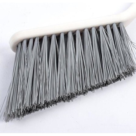 Set av bambu och plast - sopskyffel och handkvast med långa skaft