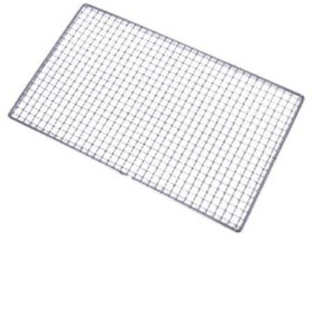 Grill, rostfritt stål, grill, ersättningsgrill, camping, utomhusgrill, picknickverktyg (mått: 26 x 44 cm)