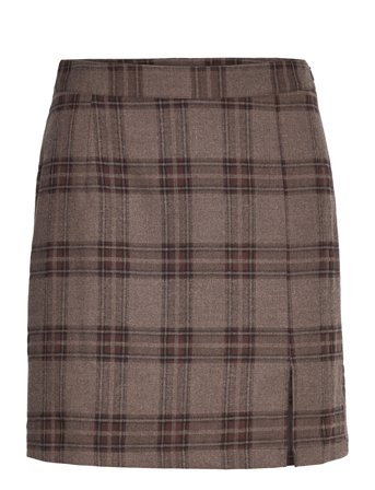 A-View Annali Check Skirt Brun