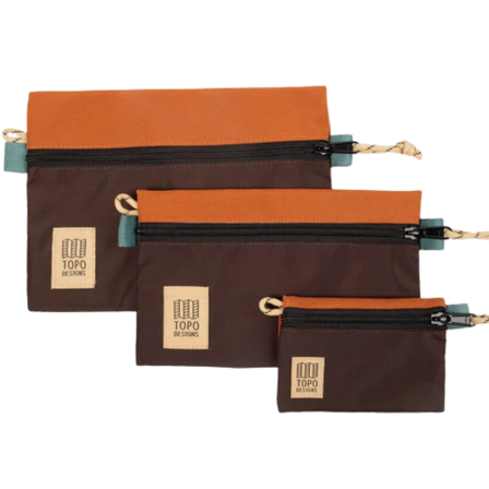 Topo Designs Accessory Bag Bundle Clay/Chocolate