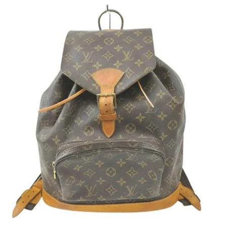 Louis Vuitton Vintage Pre-owned Leather louis-vuitton-Tass , Bruin , Dames , Maat: ONE Size Vintage Tassen
