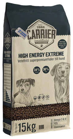 Carrier - High Energy Extreme 15 kg - Hund - Hundefôr & hundemat - Tørrfôr for hund - ZOO.no