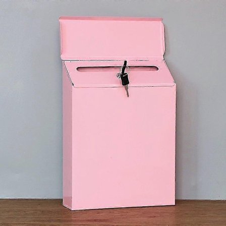 1 st Retro Metall Väggmonterad Postlåda Hink Tidningsbrevlåda Post Trädgårdsdekor-Perfet