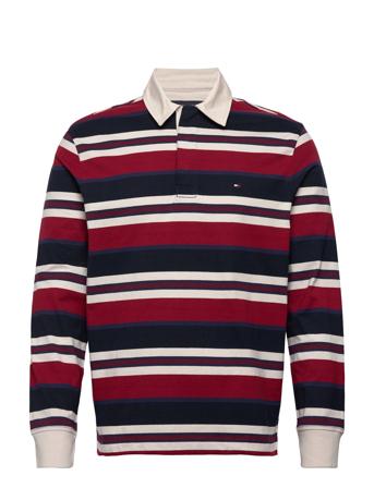 New Prep Stripe Rugby Polos Long-sleeved Multi/mønstret Tommy Hilfiger