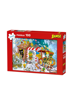 BAMSE Pussel 100 bitar Jul Spel & Unisex ONESIZE