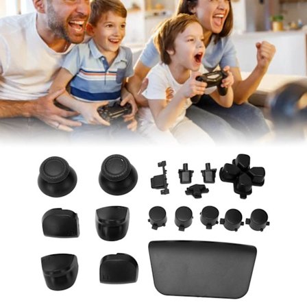 16 stk. Spilkonsollerstatningsknapper til PS5 Gamepad - Udskiftning af Thumbstick Trigger-knapper til PS5-controller