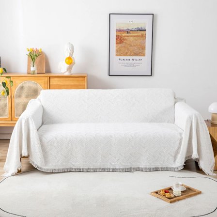 Överkast Soffa Filt Storlek Soffa Överkast Det är det första valet för familjeresor och kontor 180x340cm Vit