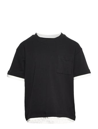 Nkmtufal Ss Top T-shirts Short-sleeved Svart Name It